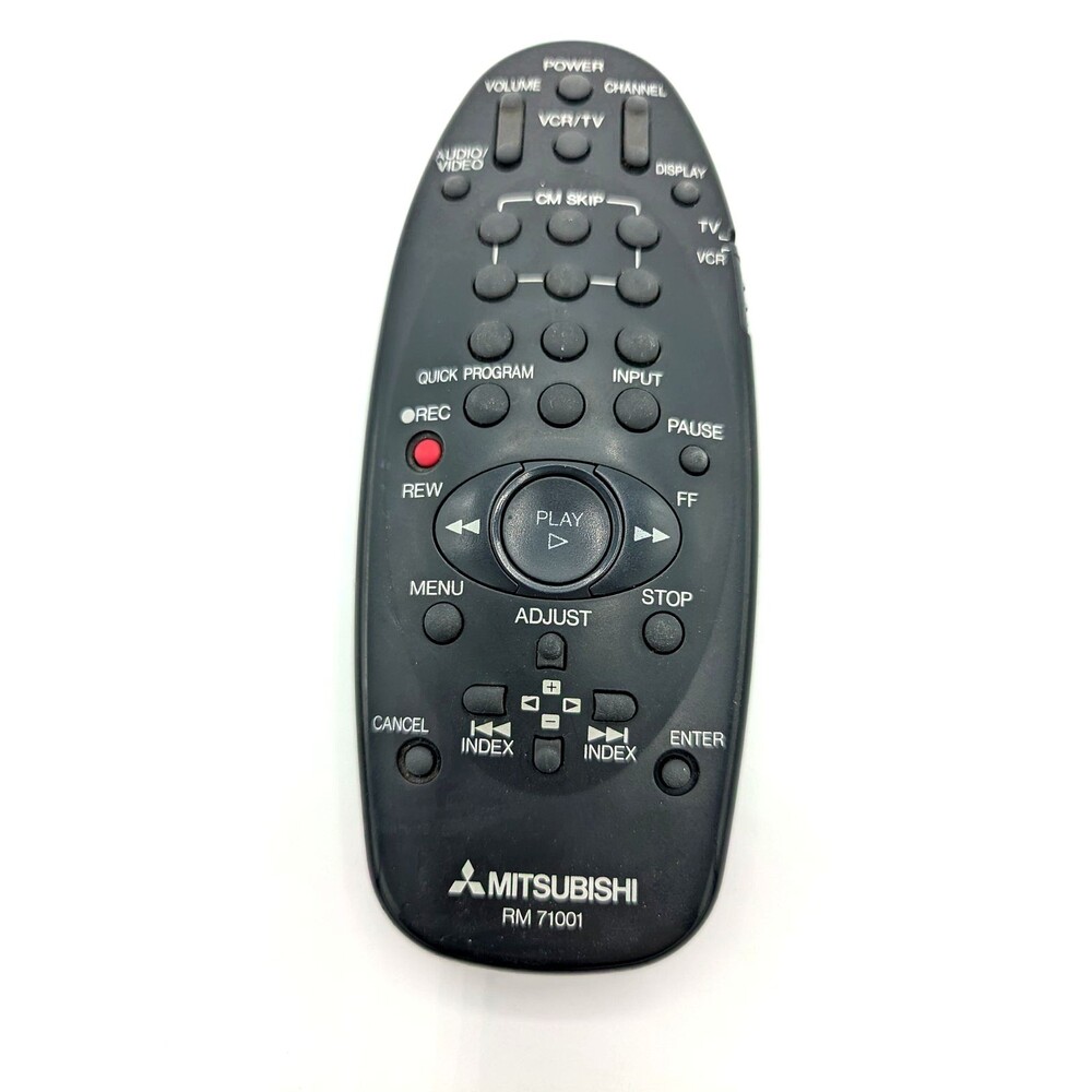 OEM Mitsubishi Remote Control RM 71001 For HSU431 HSG10 HSU747 VCR - Tested